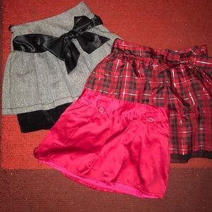 3 dressy skirts girls M 7/8, holiday, full style